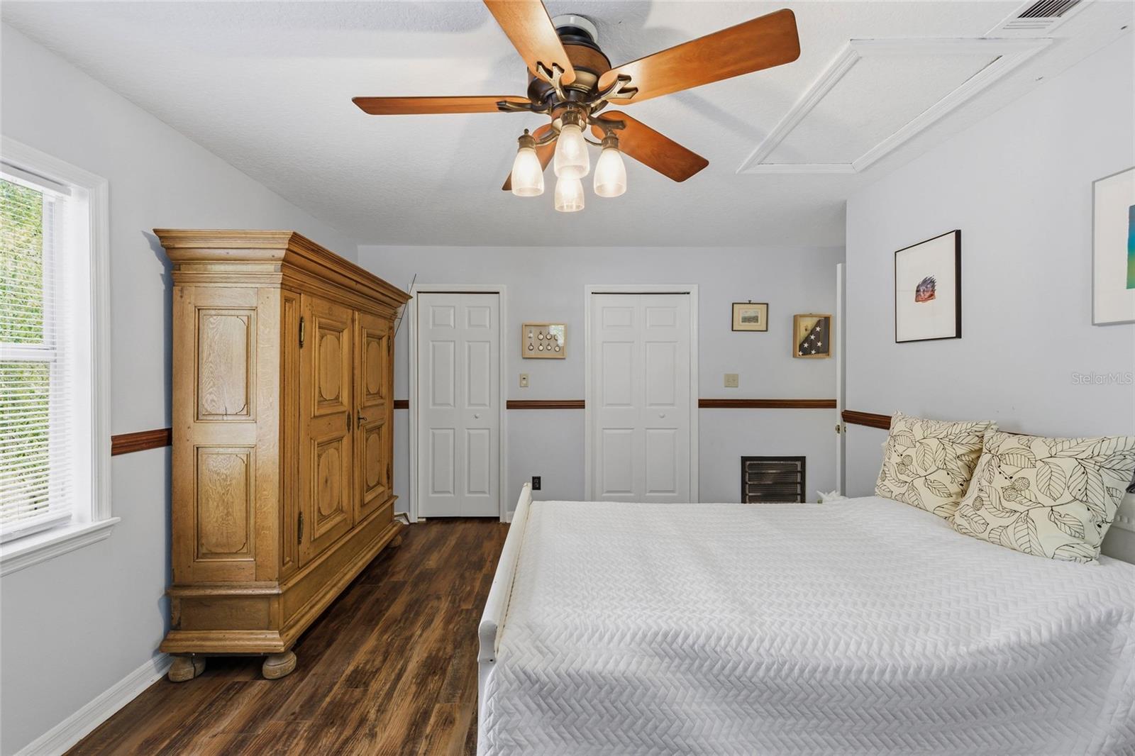 Bedroom 2 - HUGE DOUBLE CLOSETS