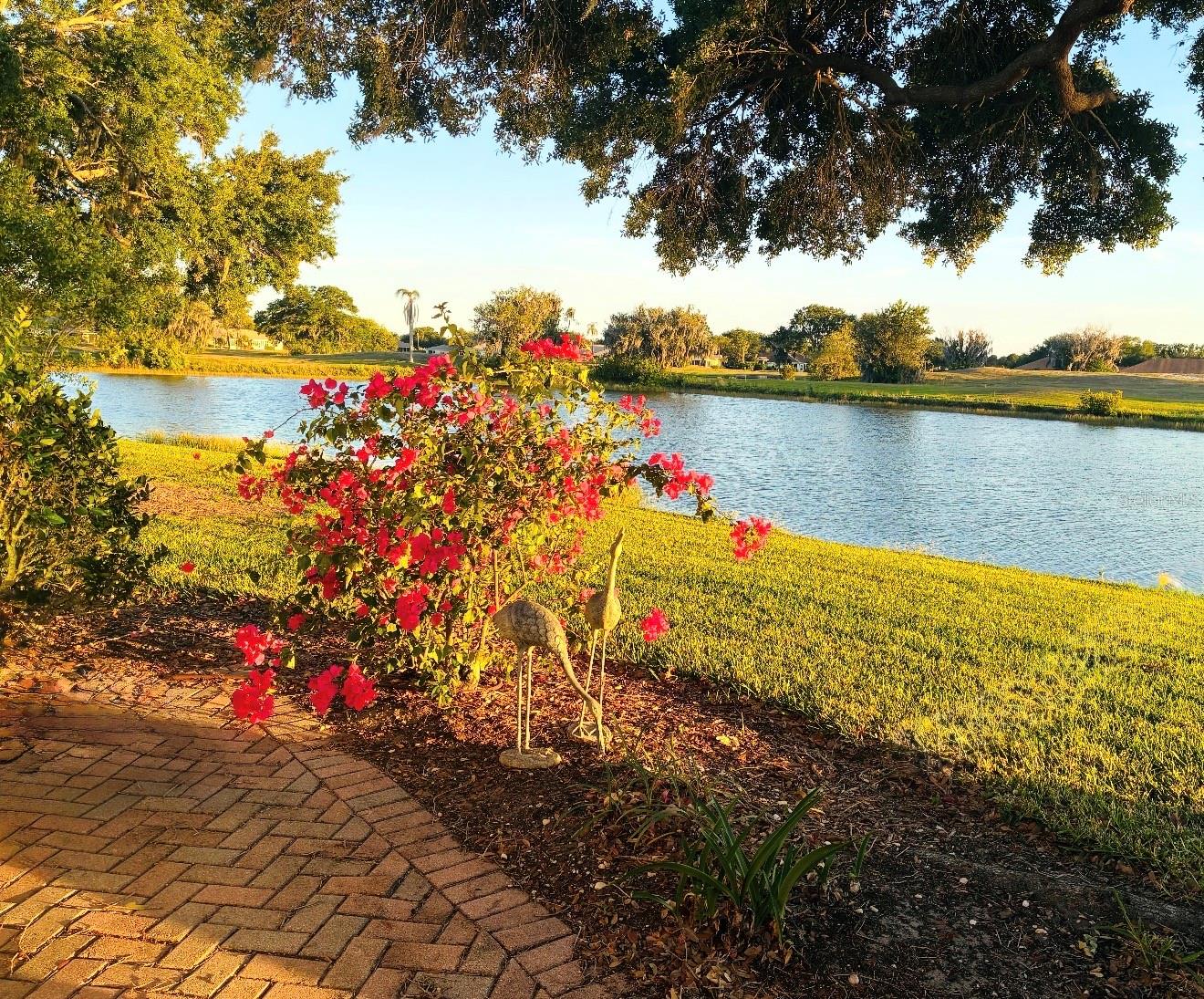 Lovely Brick patio with a view
