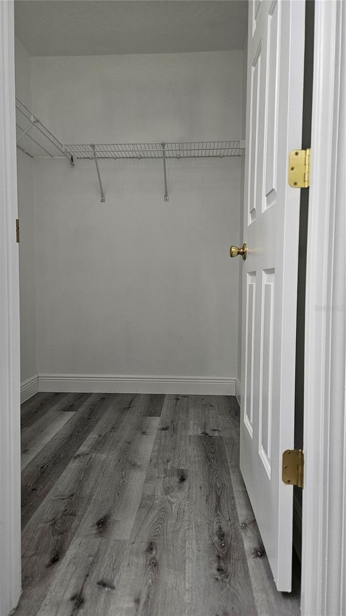 Walk-in closet on Master