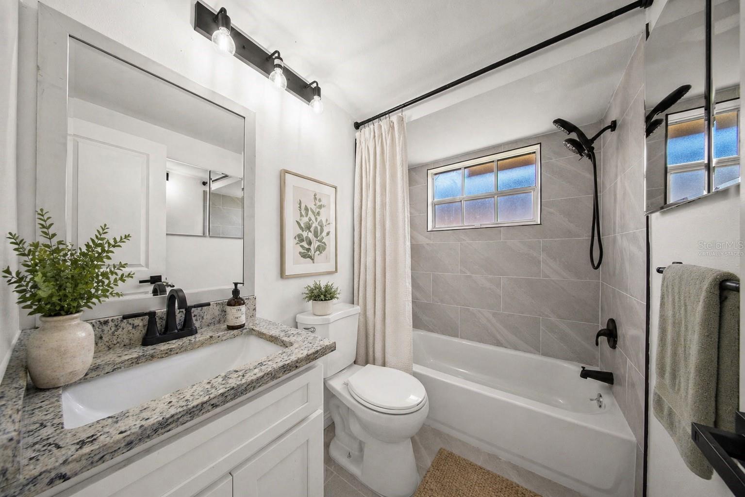 Virtually Staged Guest Bathroom