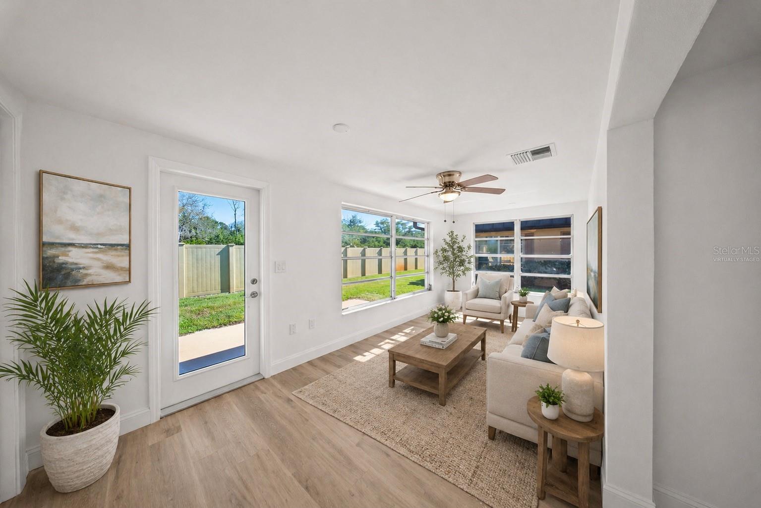 Virtually Staged Florida Room