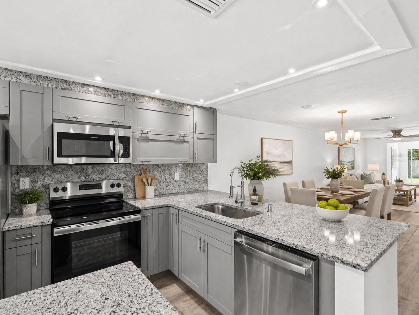 Virtually Staged Kitchen