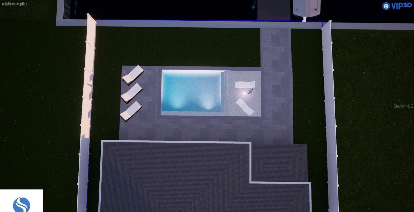 Potential pool plans 14x30 foot pool shown to scale