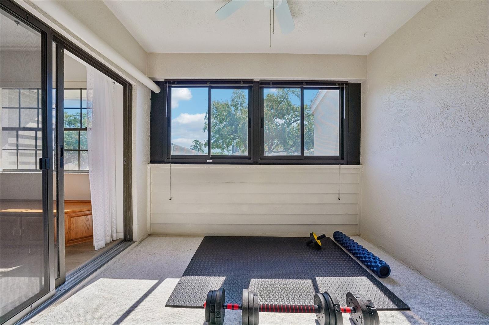Patio off kitchen and primary