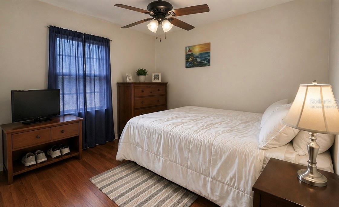 Virtually staged (primary bedroom)