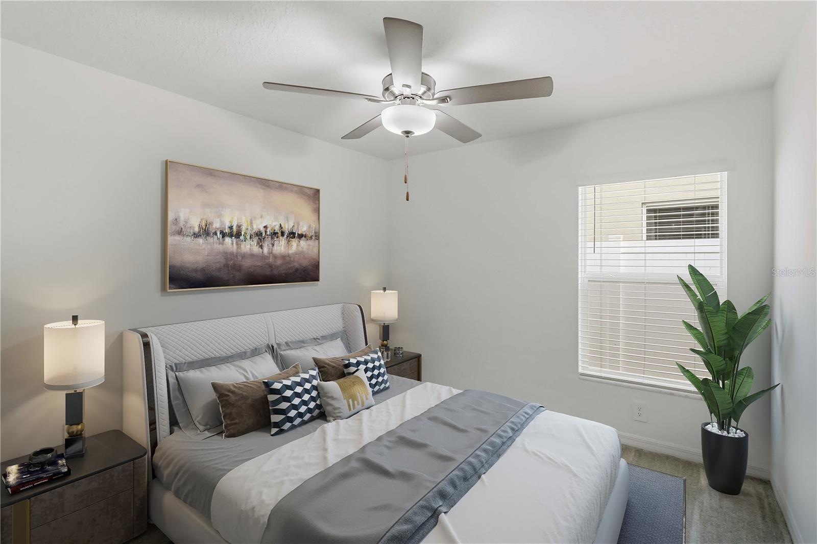 Staged Secondary Bedroom