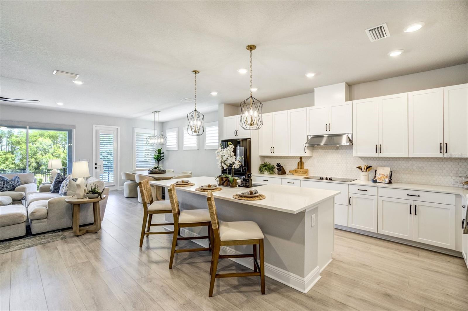 Kitchen and Island Seating