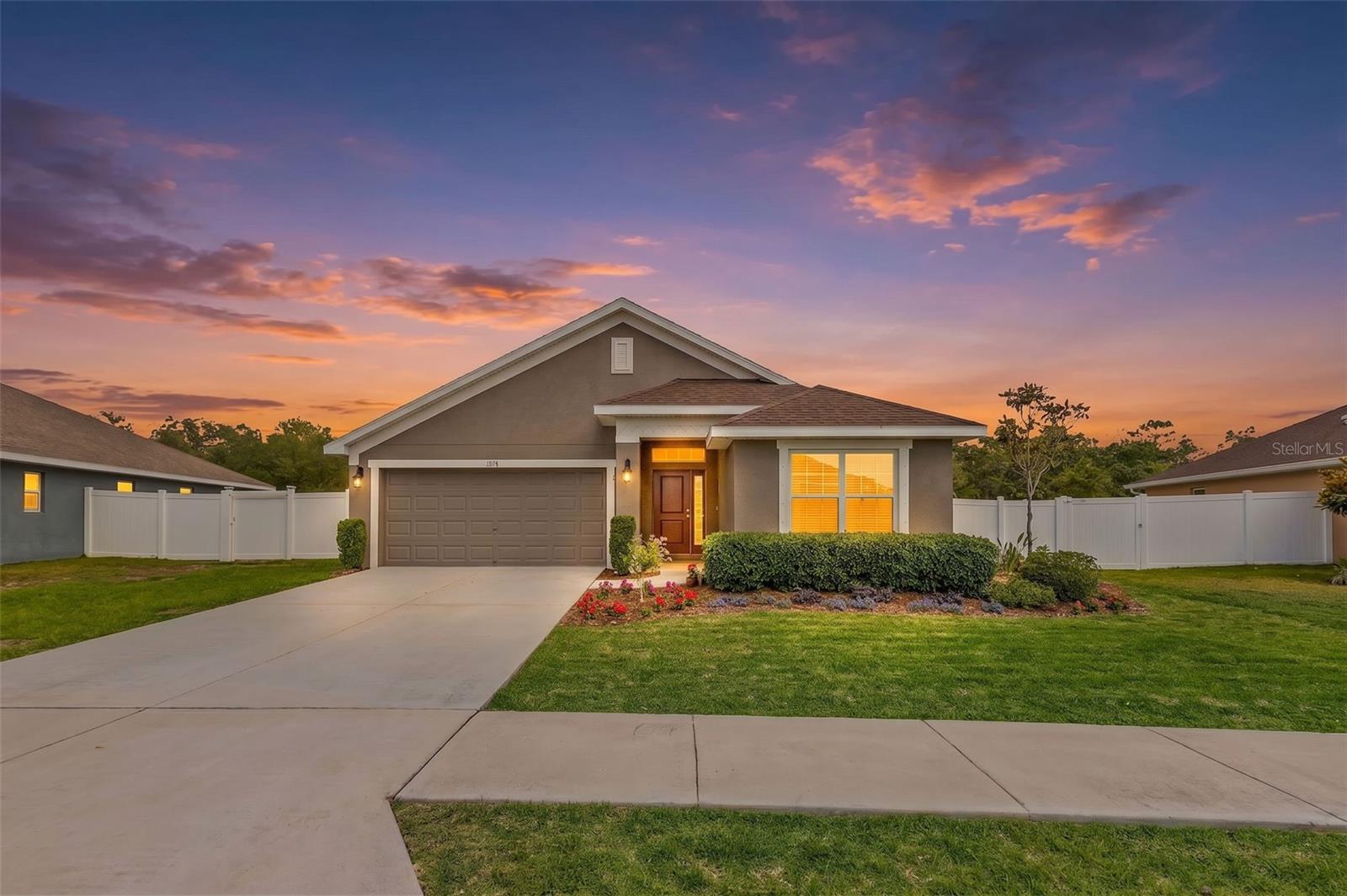 Additional bird’s-eye view showcases the home’s premium lot placement.