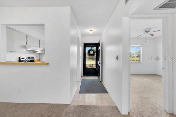 ENTRANCE VIEW WITH OPEN DOOR