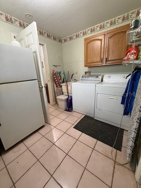 Laundry with extra refrigerator, first floor