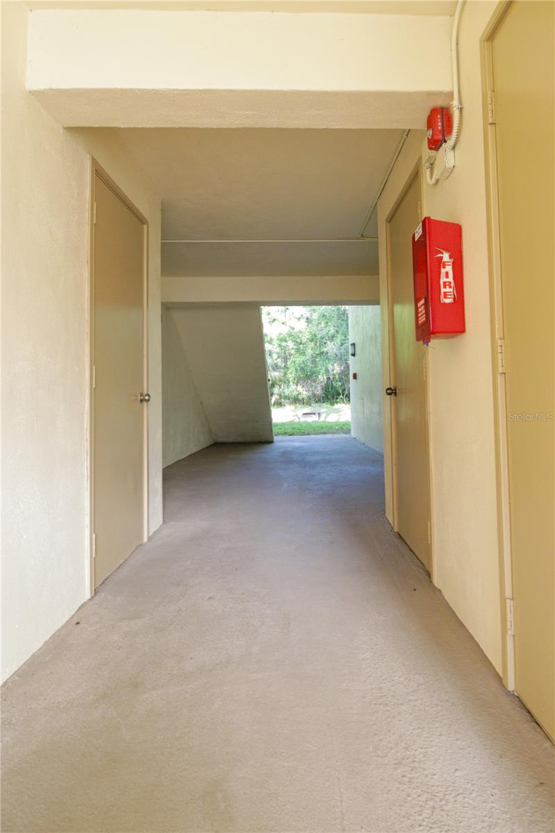 Covered Entranceway to unit