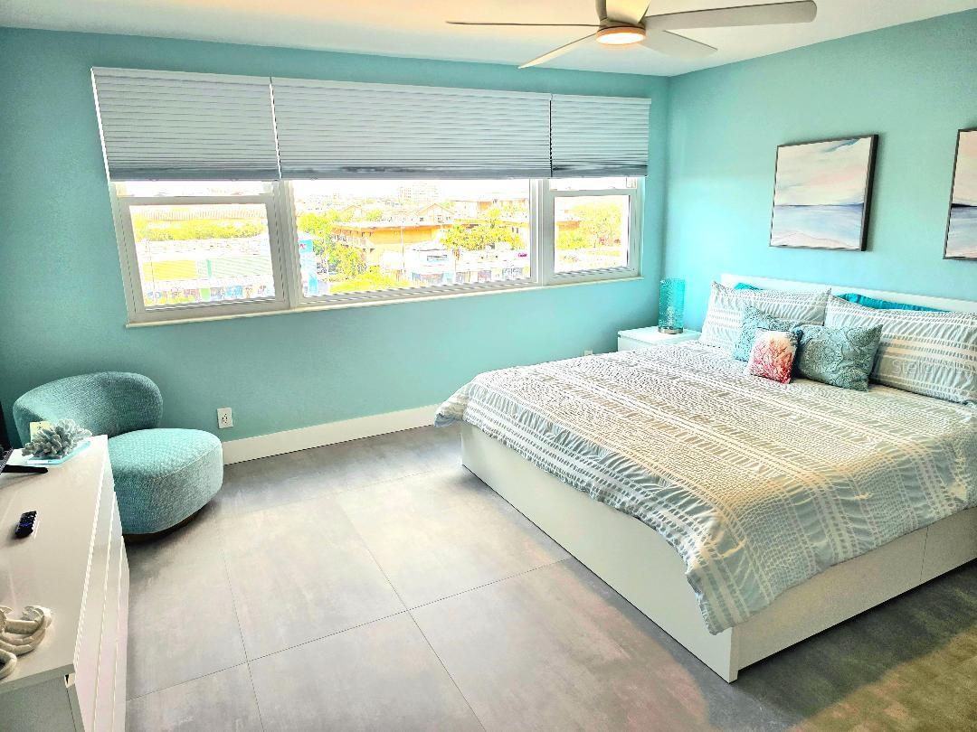 Bedroom 2 is bright and elegant.