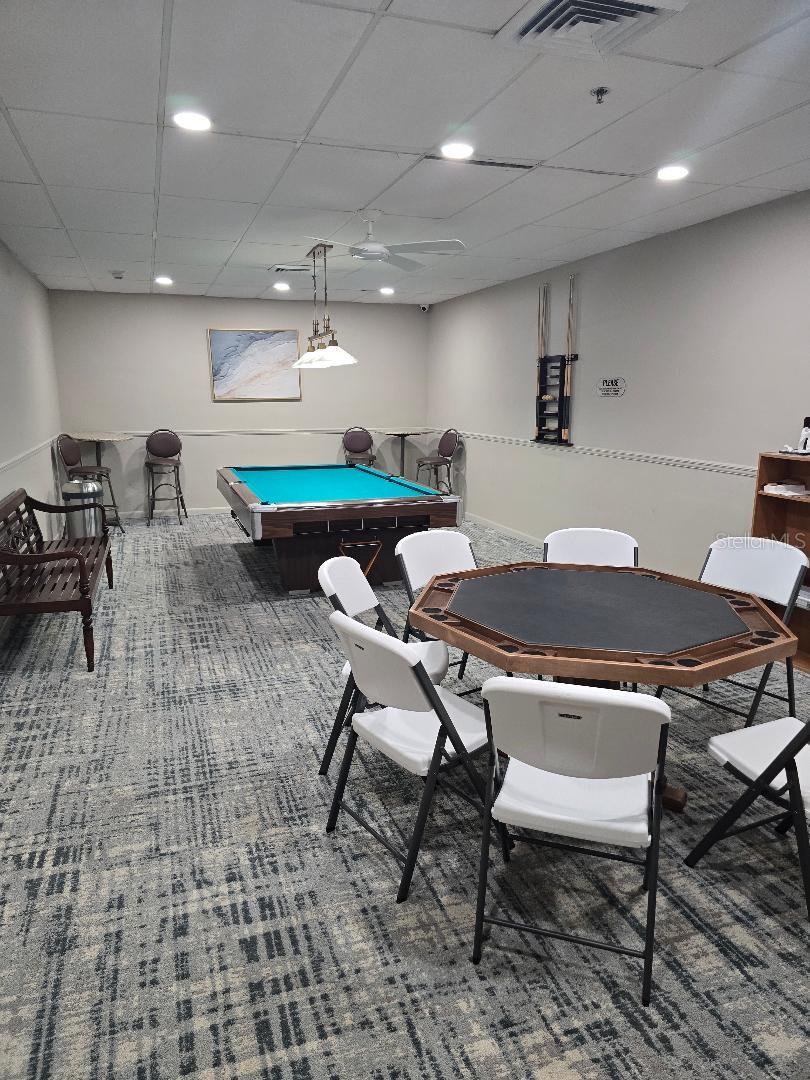 Billiard and card room