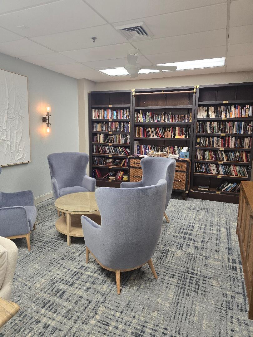 Relax and read in the library.