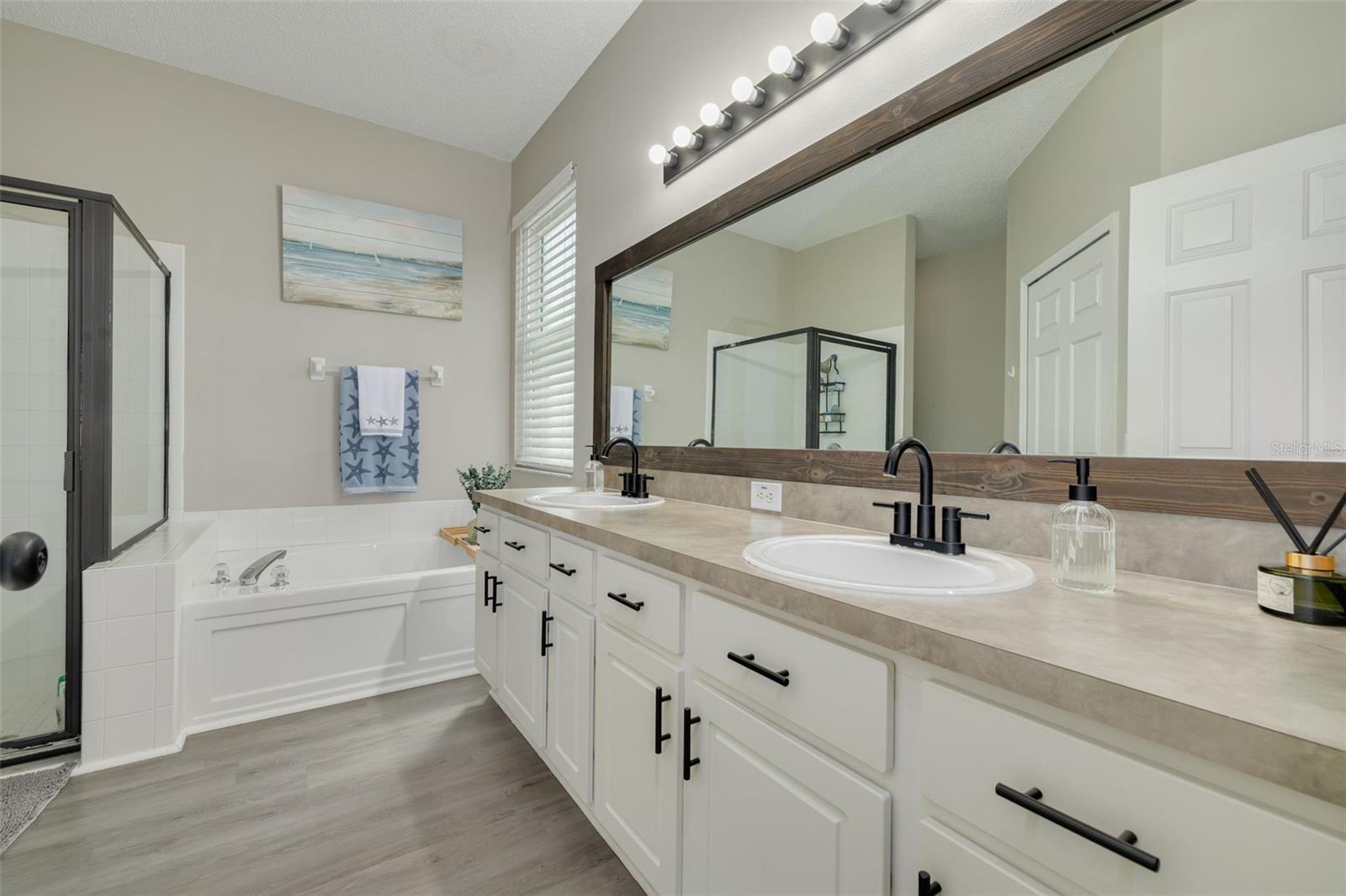 Primary bathroom with garden tub