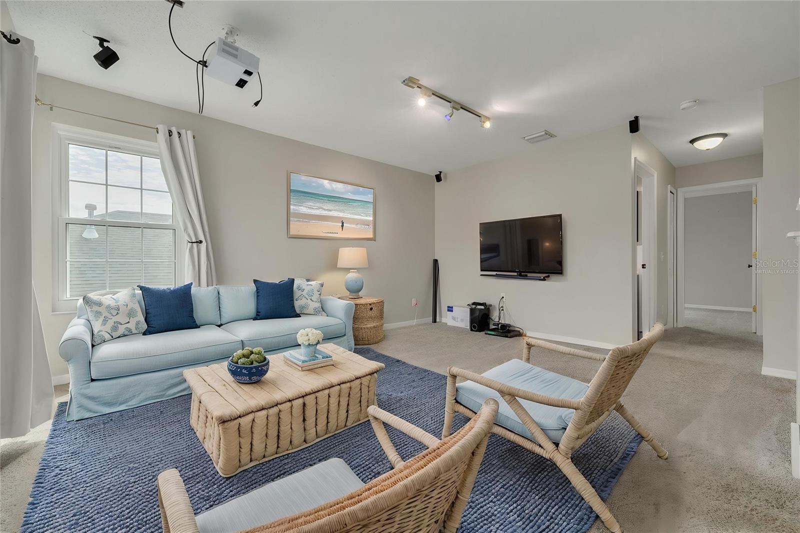 Virtually Staged BONUS room, as a living room