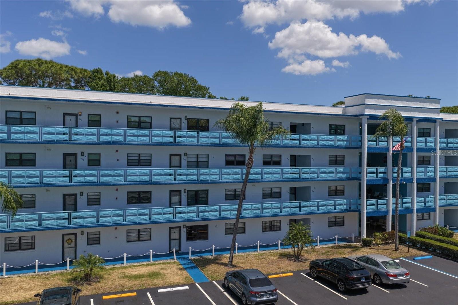 Freshly painted Lexington Building