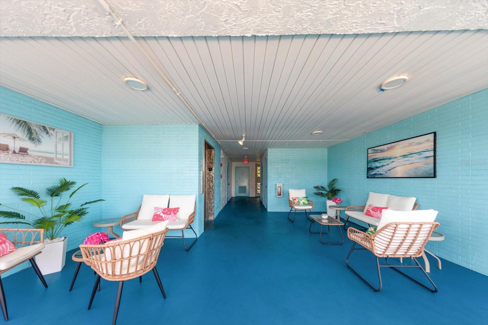 all the lobby's have been redecorated with fresh paint and new furnishings