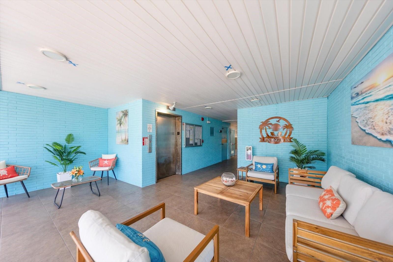 all the lobby's have been redecorated with fresh paint and new furnishings