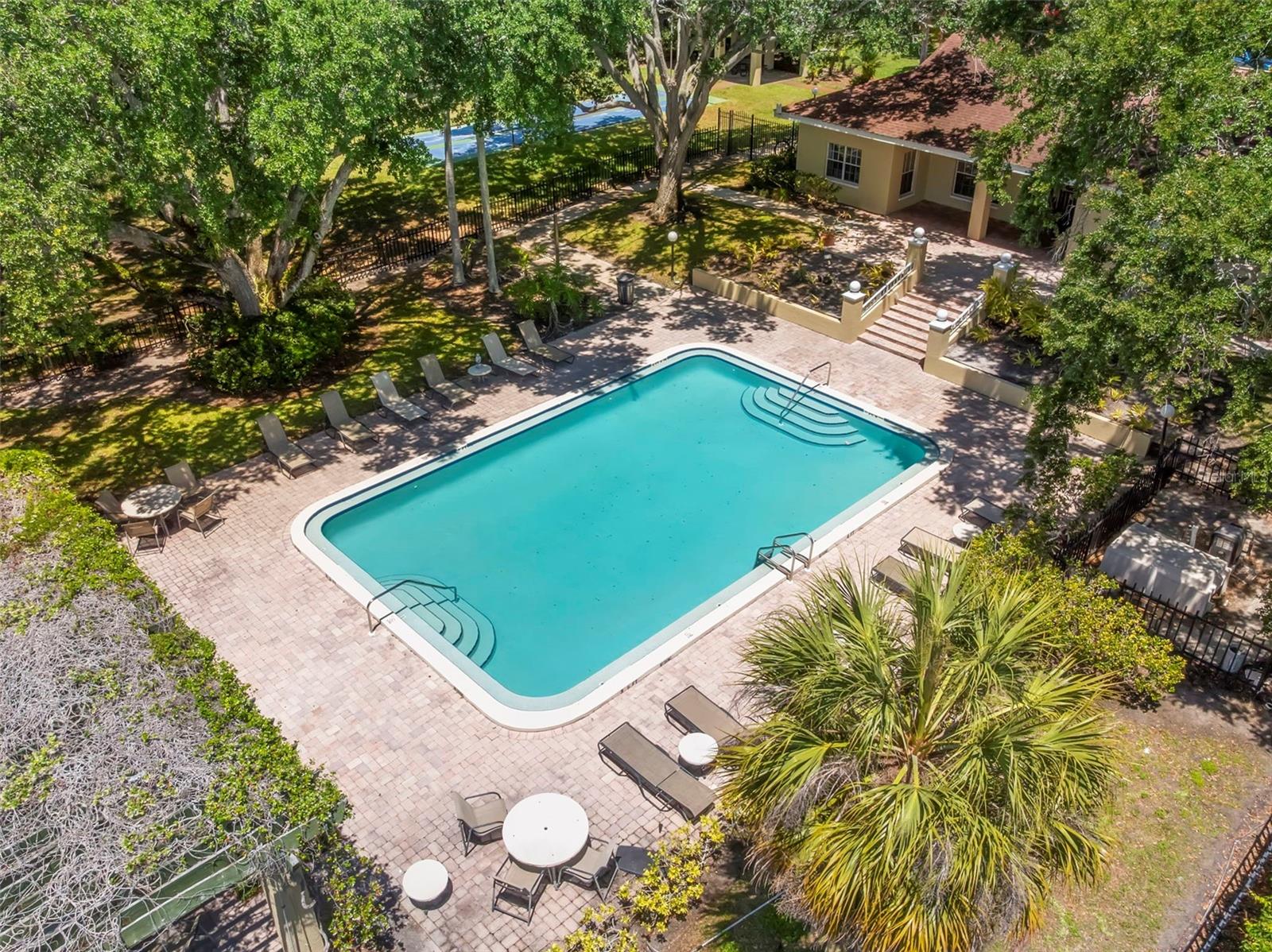 Inviting pool area