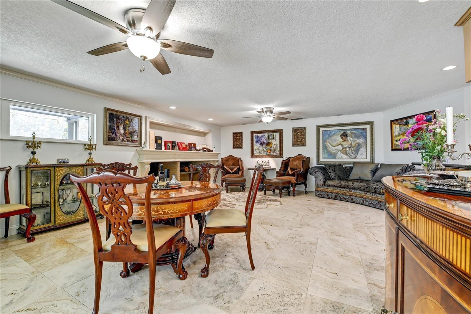 Family room off of kitchen