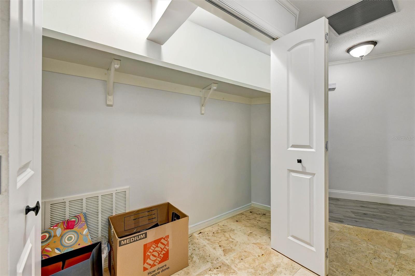 Lots of storage closets throughout the house