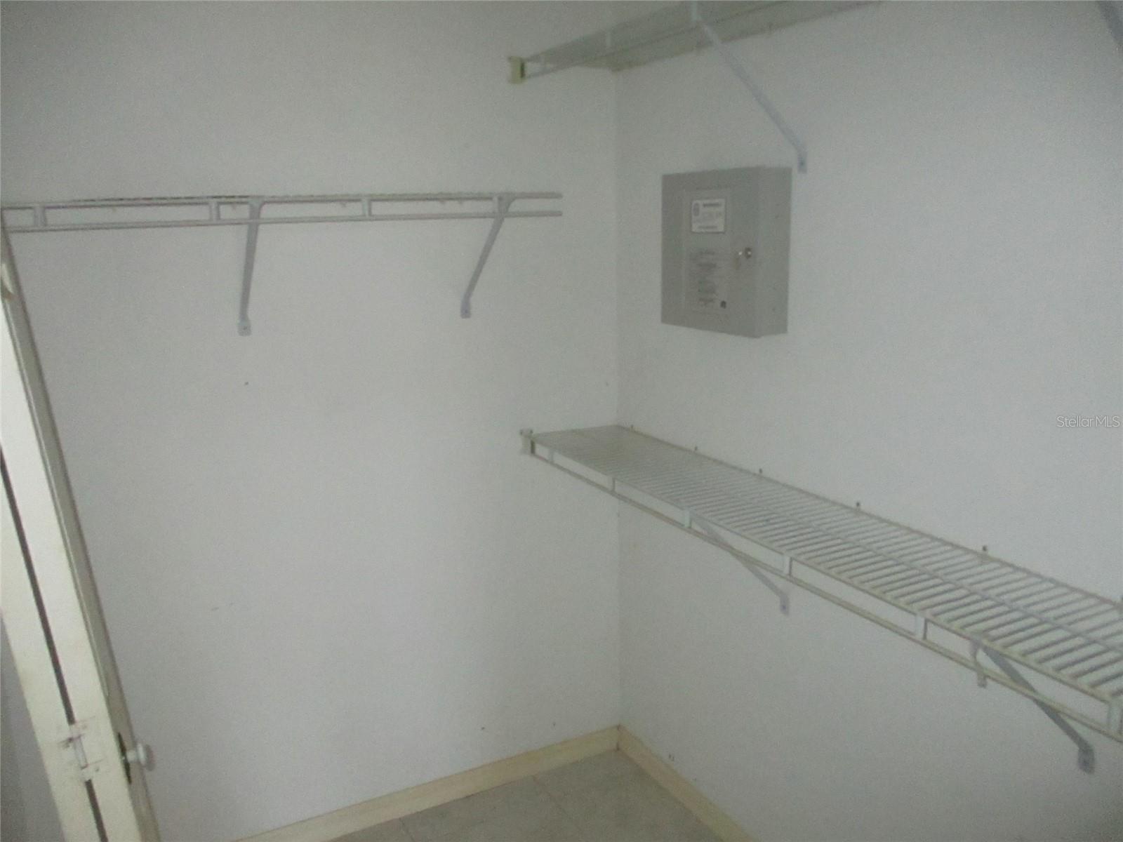 Master walk in closet