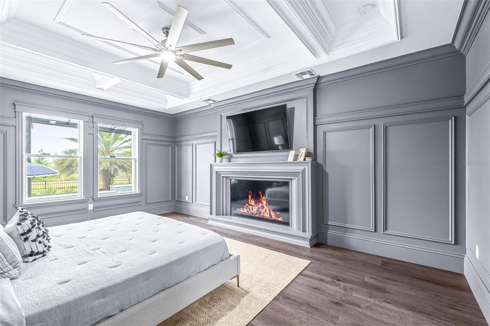 Second TV for Fireplace Ambiance