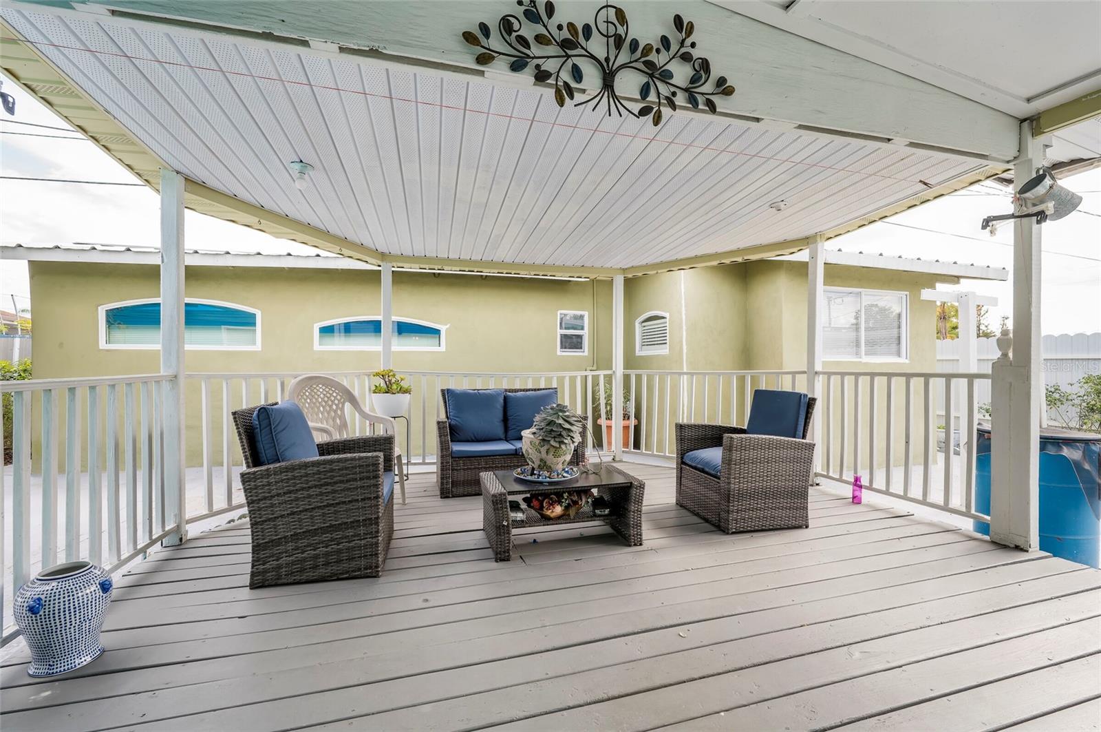 Outside seating area
