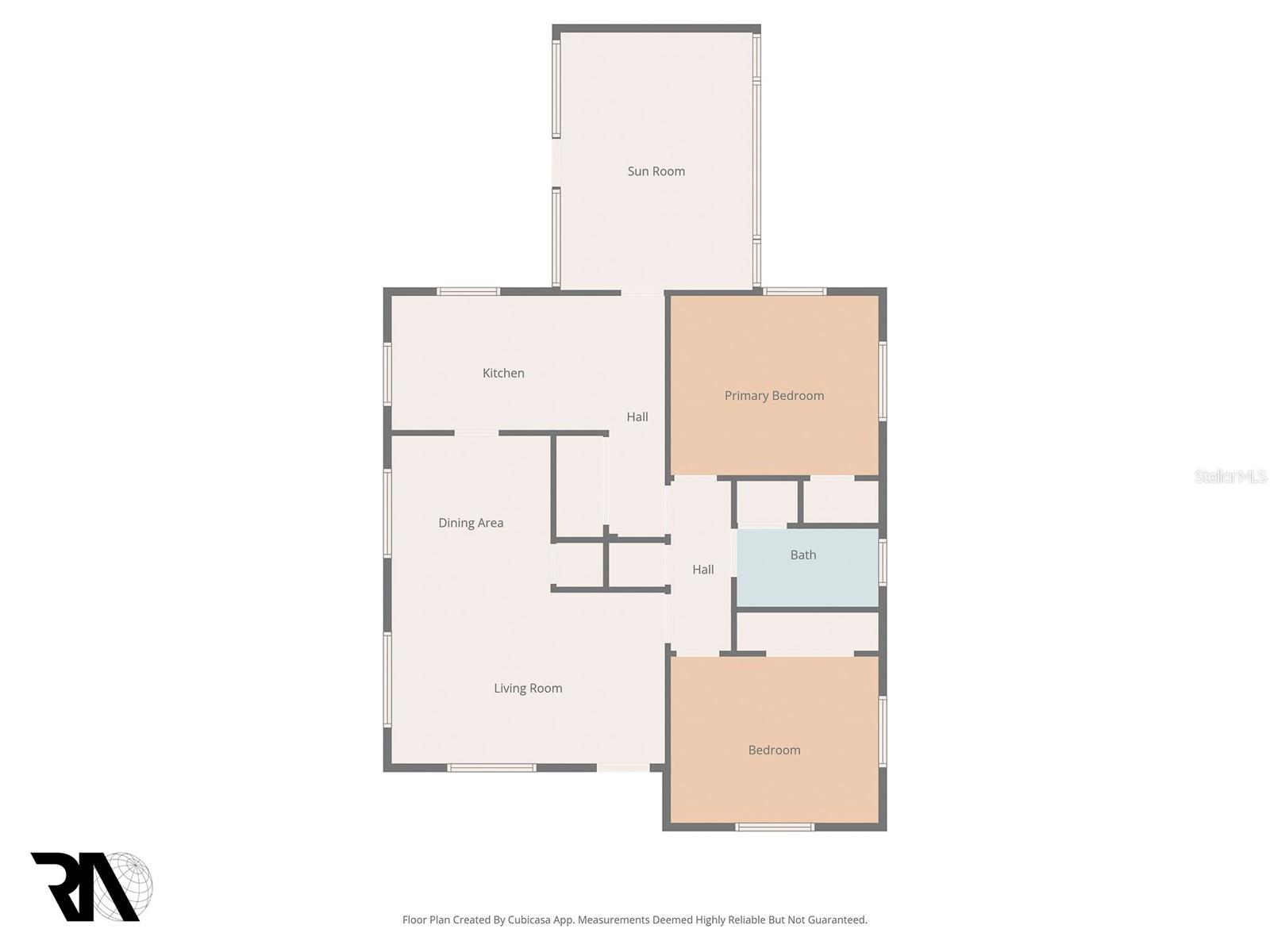 Plan of the main house.