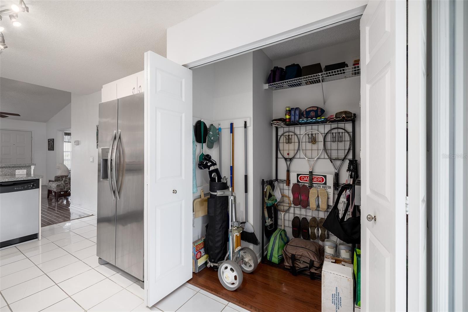 Walk-in pantry/closet in Kitchen area