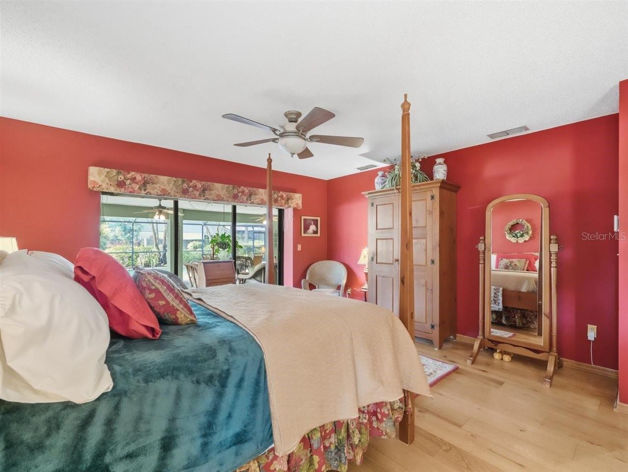 Primary Bedroom with view toward bath area