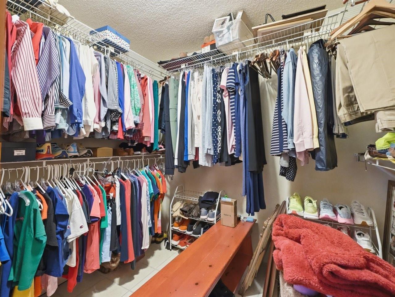Master walk in closet