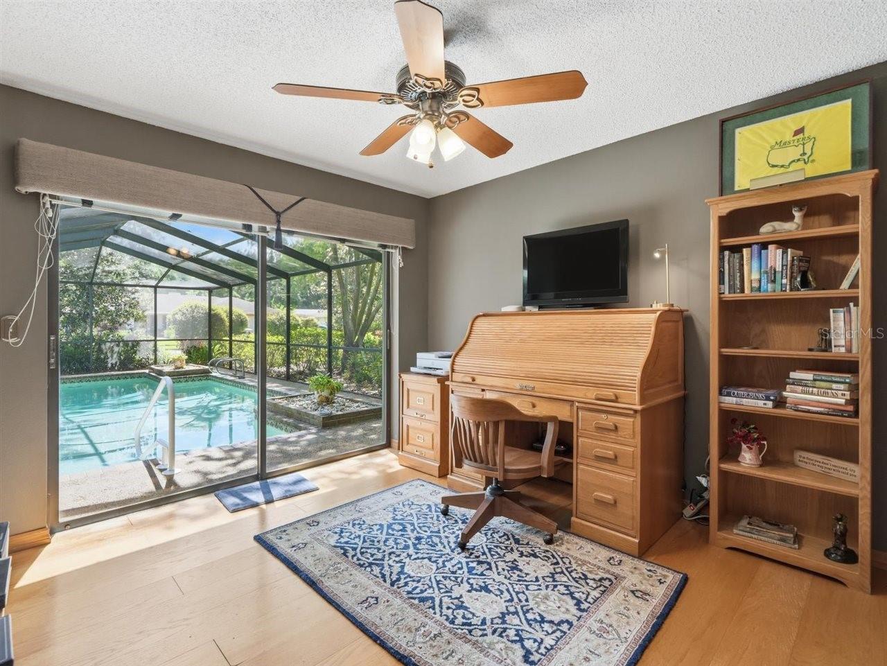 View to pool from 5th bedroom.