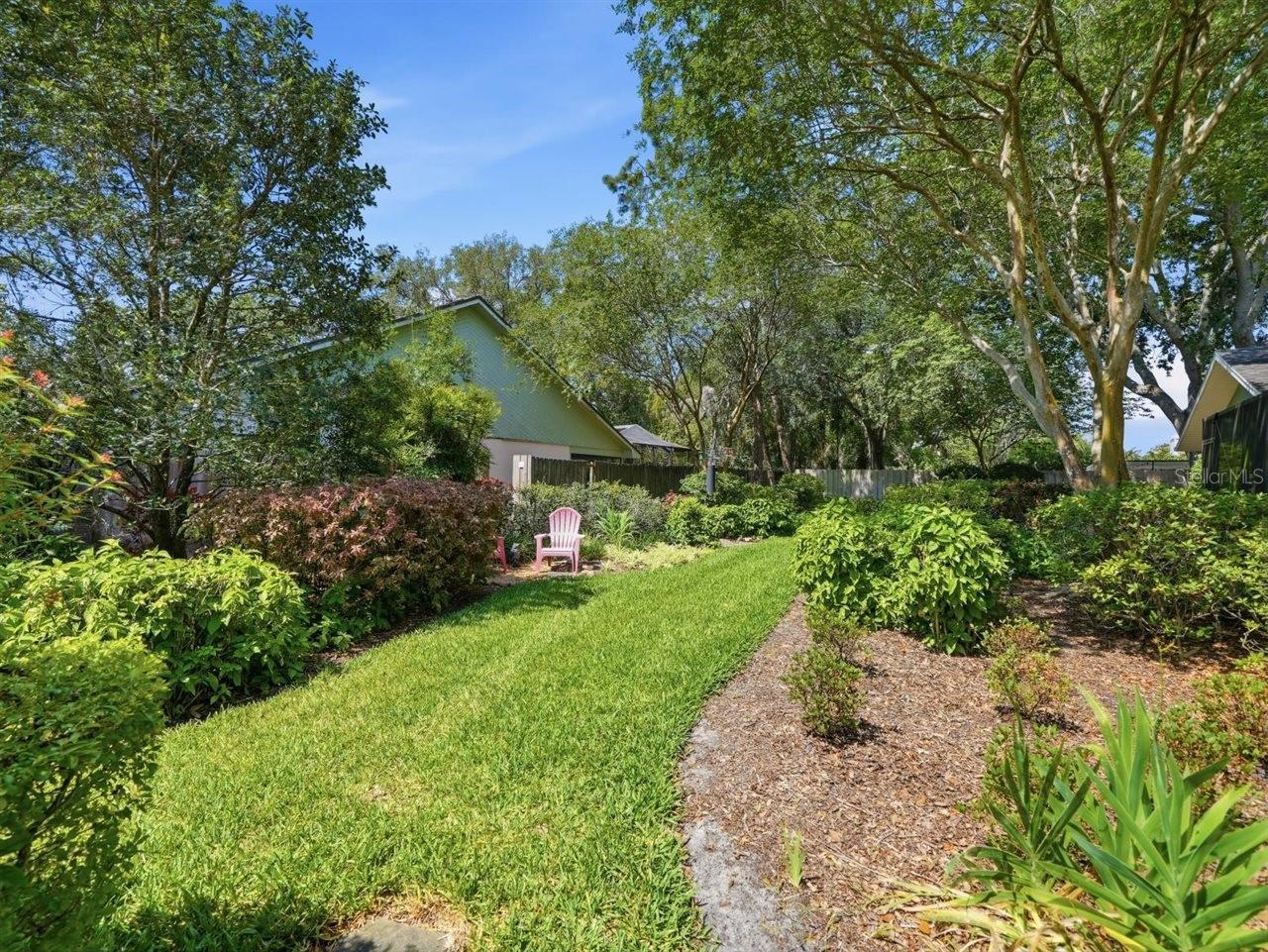 professional landscape in Backyard