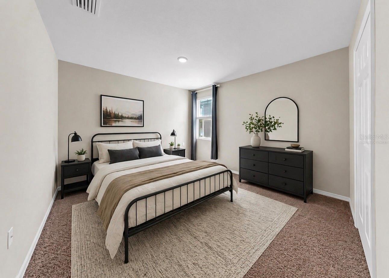 Virtually Staged Bedroom