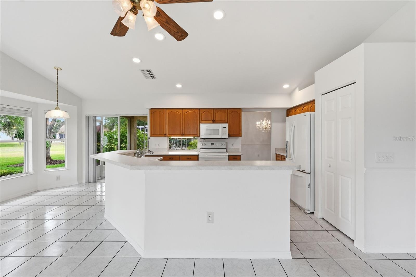 Kitchen Over looking breakfast Nook