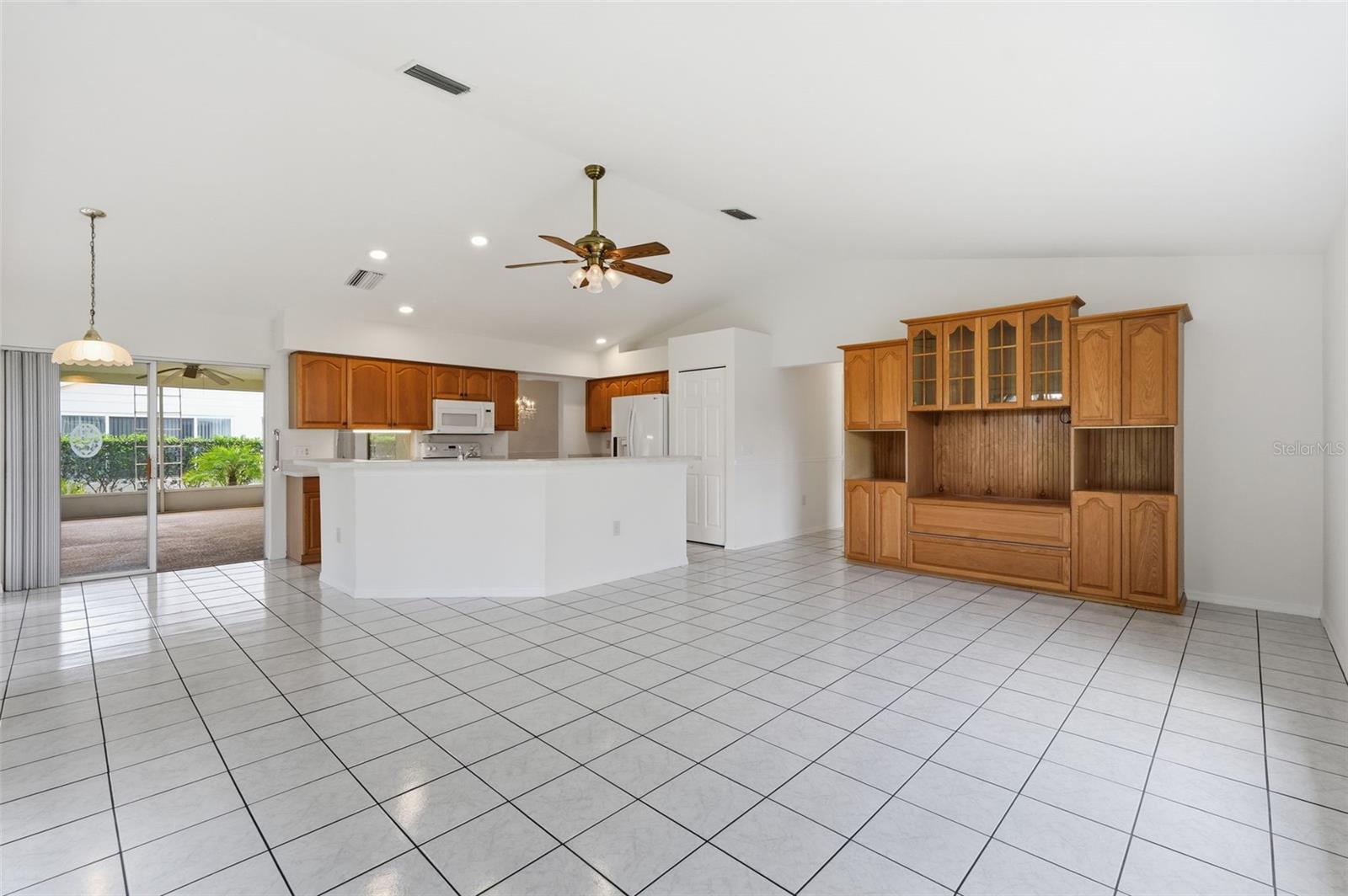 Living Room over looking kitchen