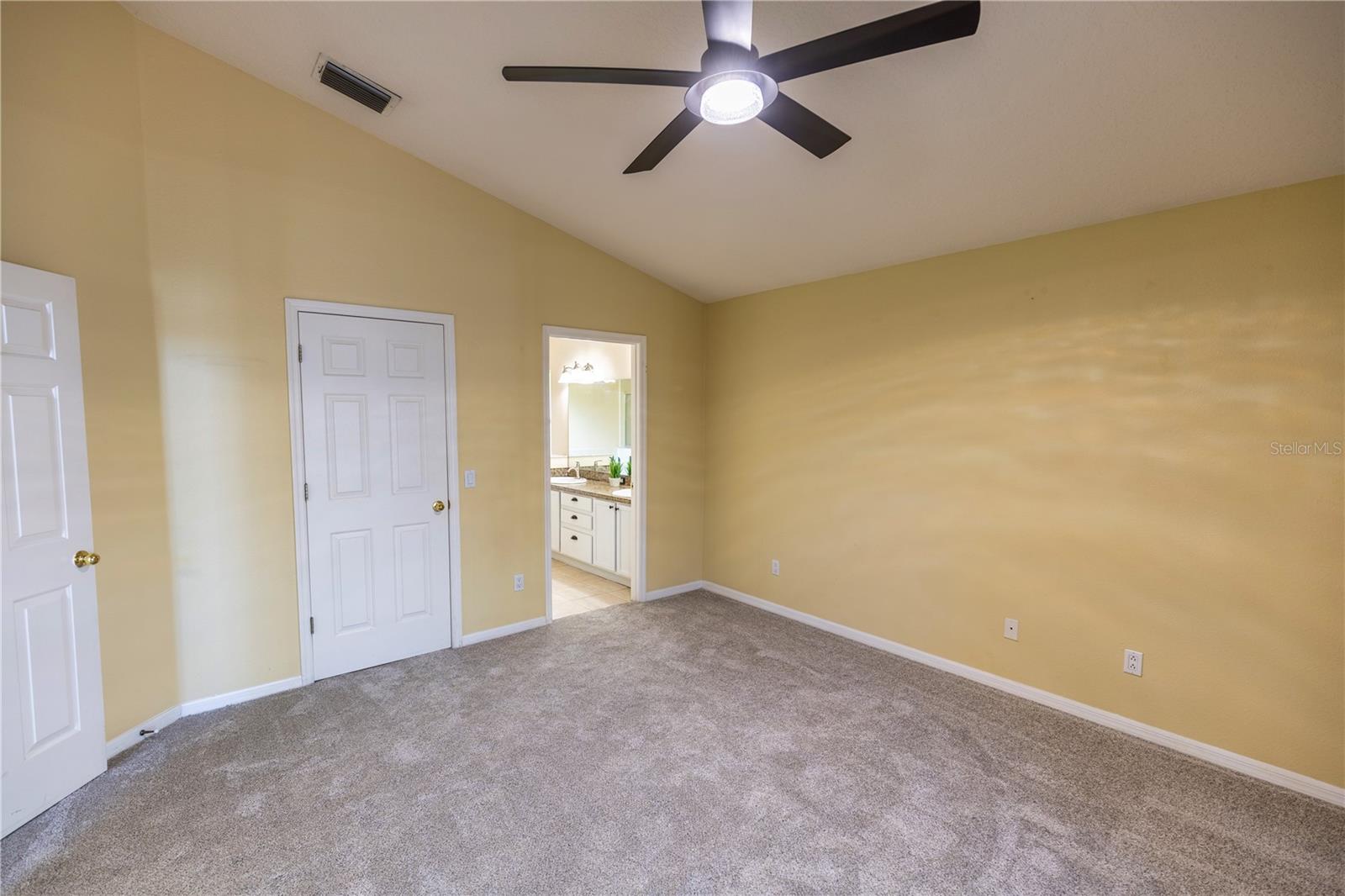 Primary bedroom with spacious walk-in closet