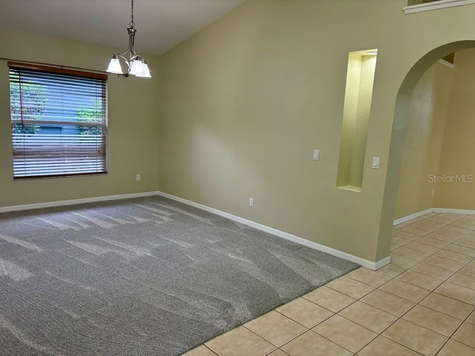 New dining room carpet, April 2026