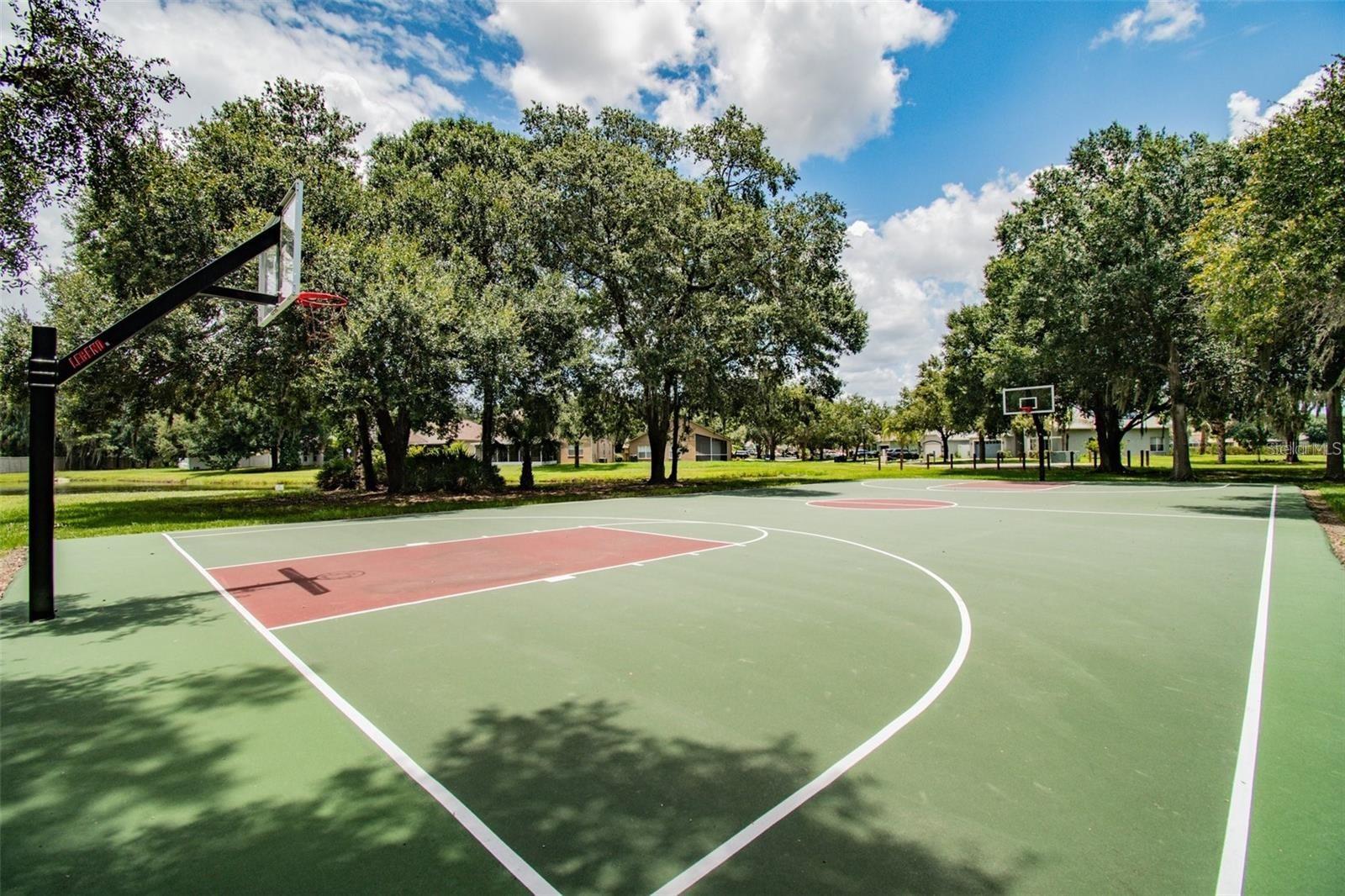2 basketball courts