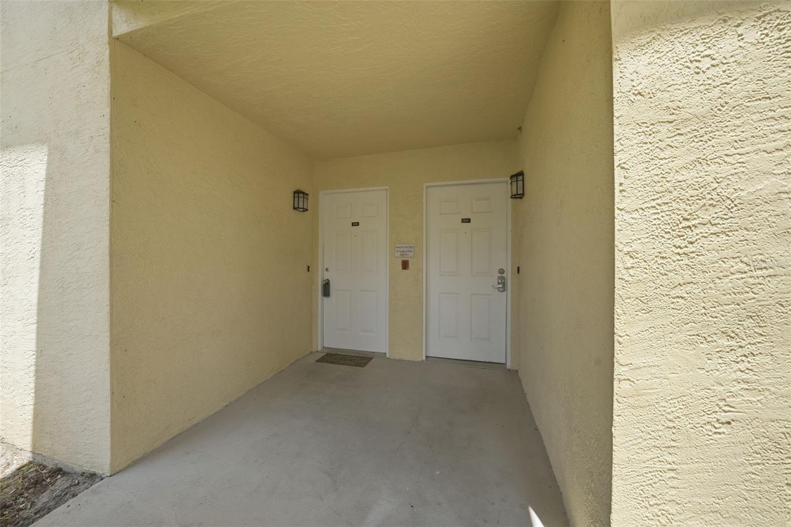 Entry - door on left