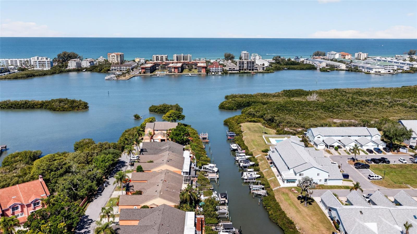 Open water accesds to the Intercoastal Waterway and then the Gulf.