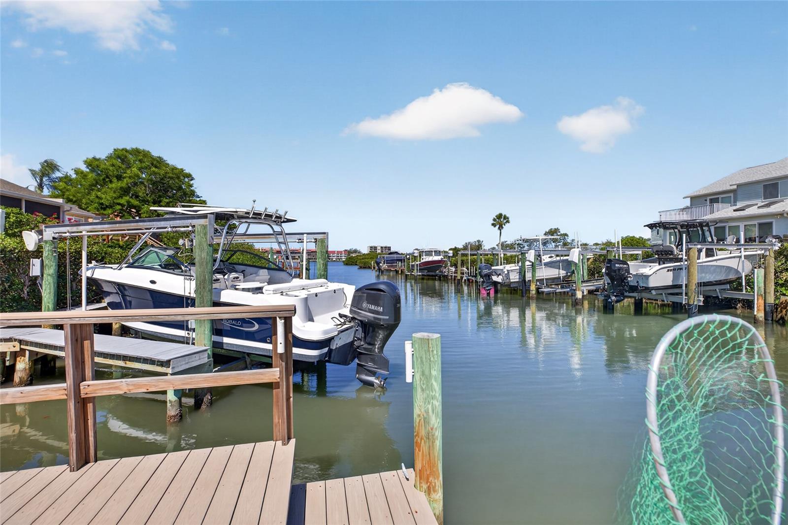View lloking west towards the Intercoastal Waterway.