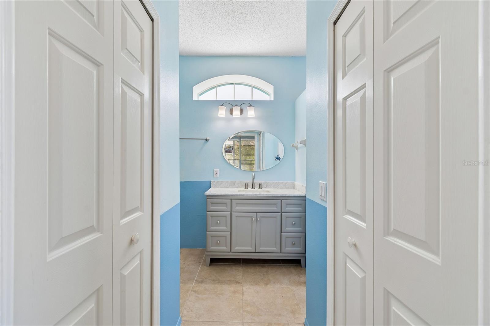 Walk in closet on each side.