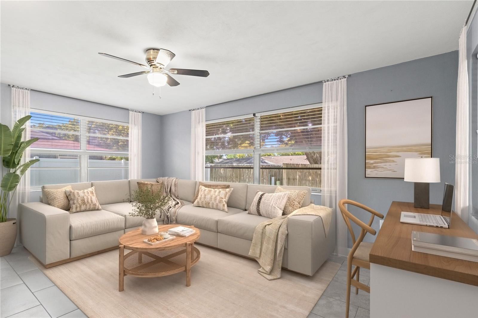 Virtually Staged - Family Room
