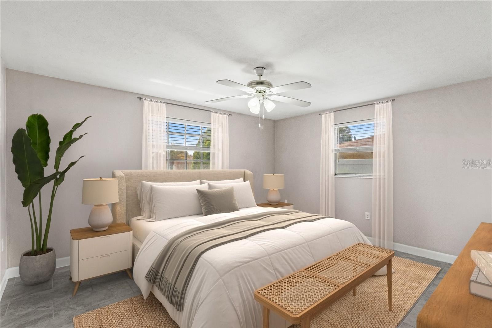 Virtually Staged - Primary Bedroom