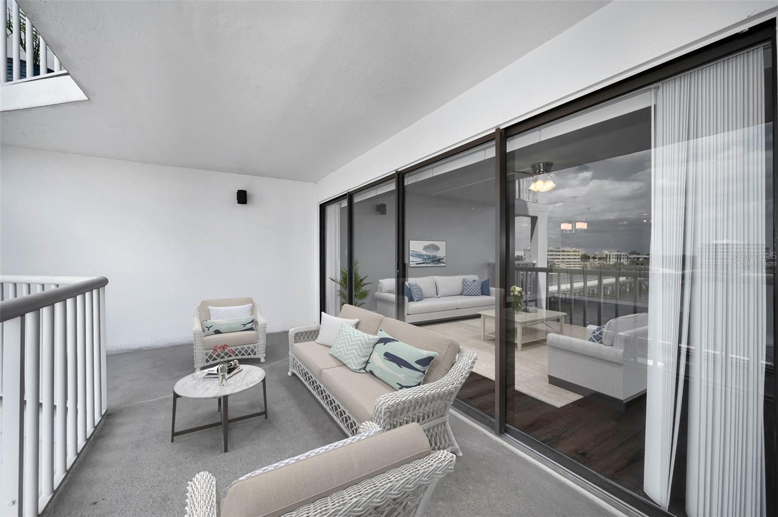 OVERSIZED BALCONY - VIRTUALLY STAGED