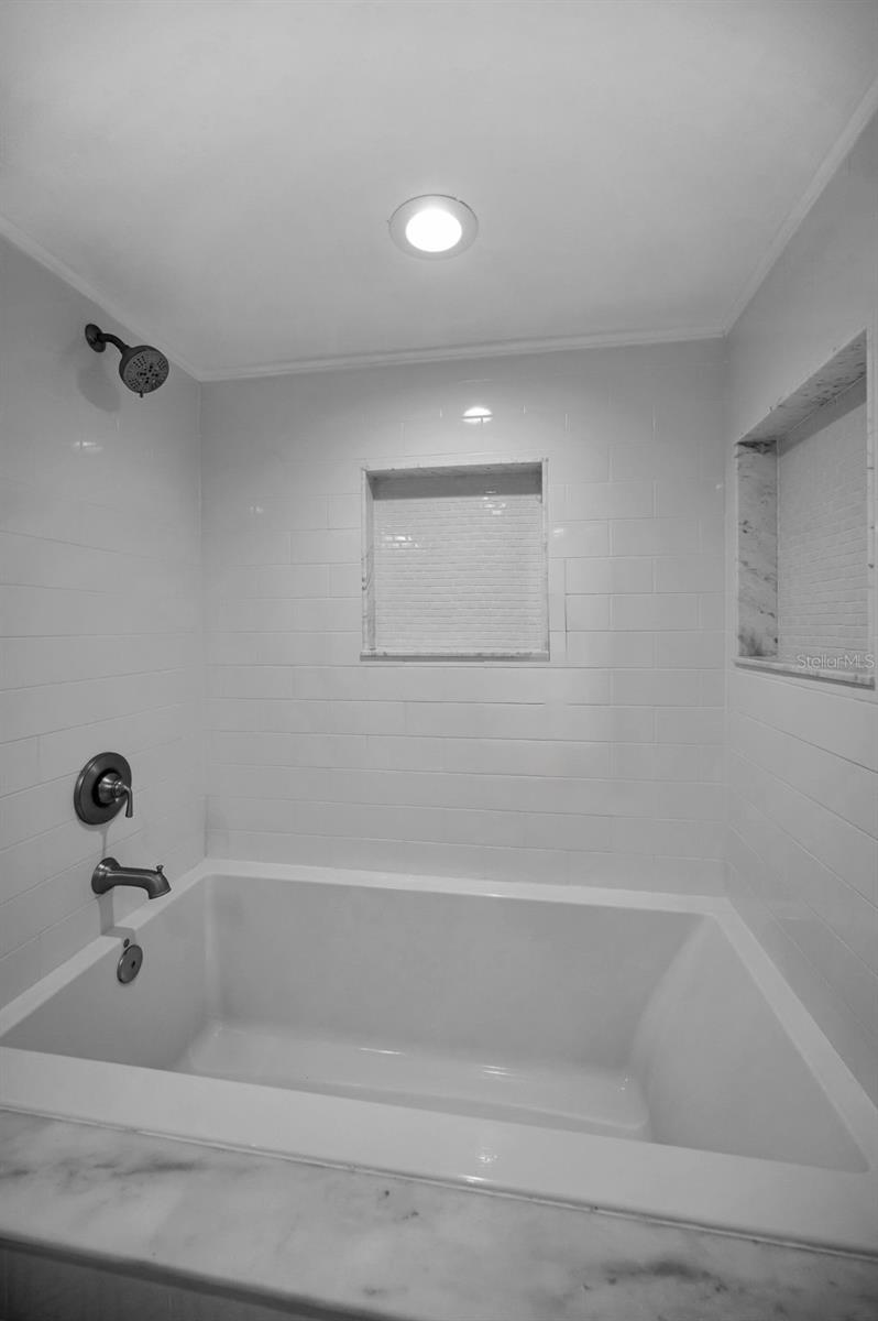 Large soaking tub