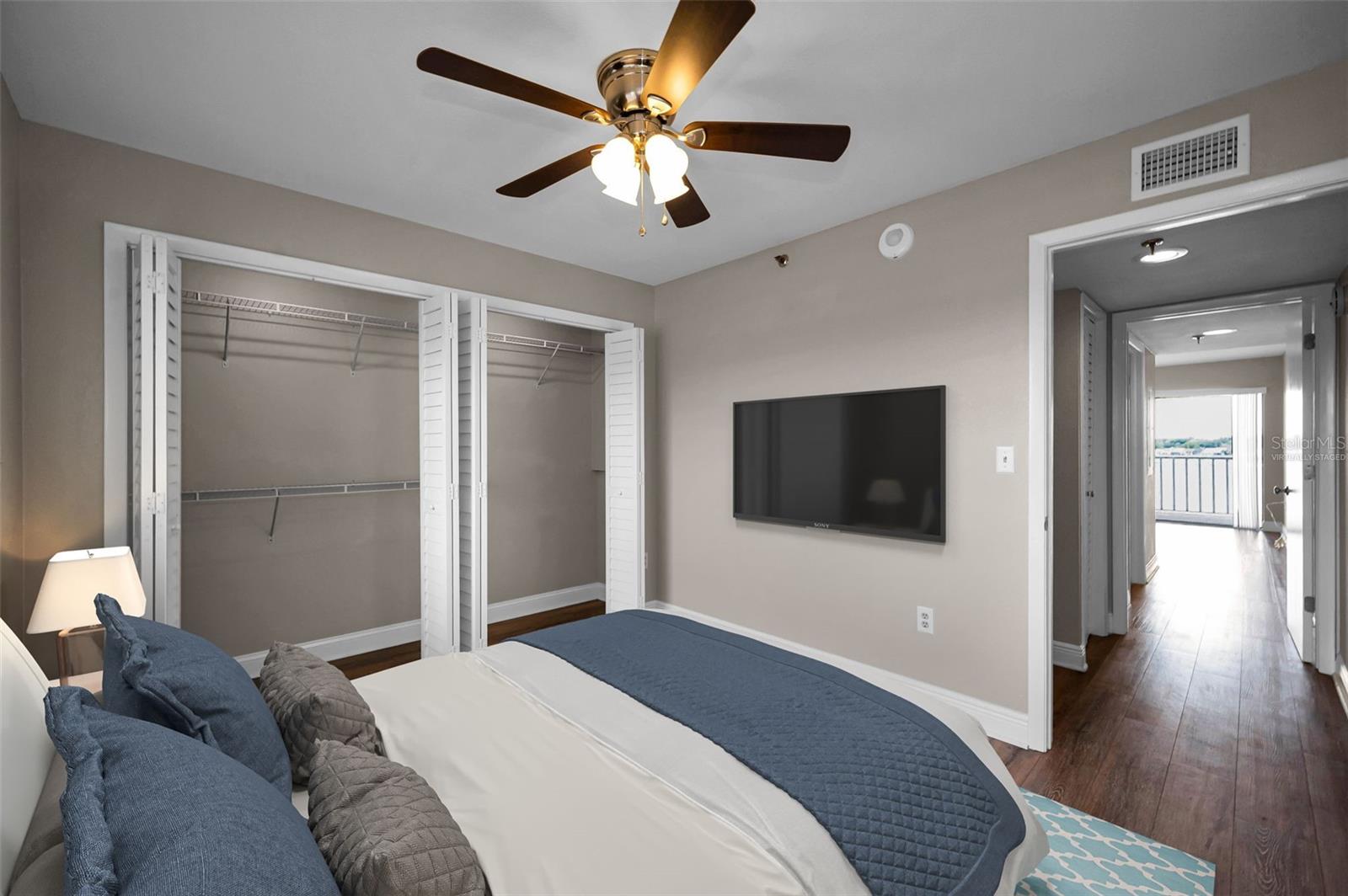 2nd bedroom - virtually staged
